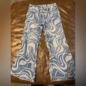 Wondernation stretch jegging bellbottoms 4/5 toddler